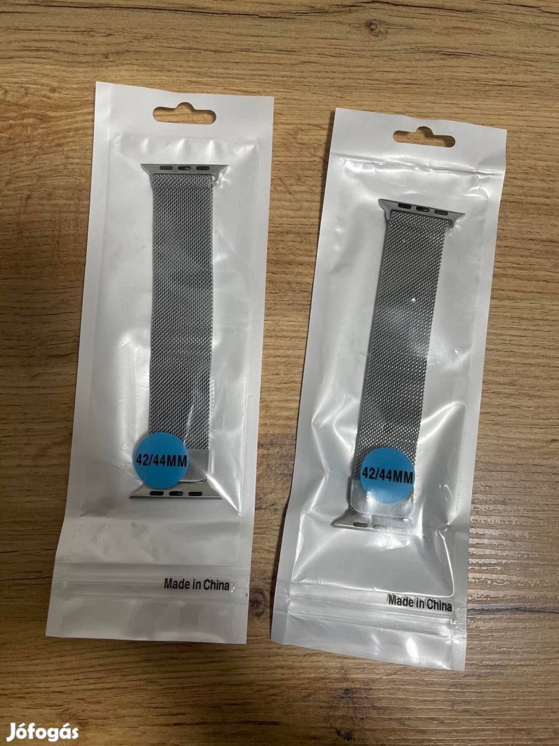 Új Apple Watch Ezüst Acél Milánói Szíj Pánt Körpánt 42 44 mm