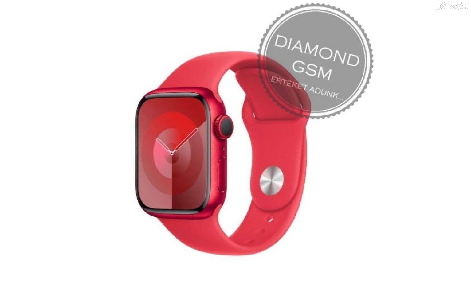 Új Apple Watch Series 9 41mm Piros Alumíniumtok, Piros