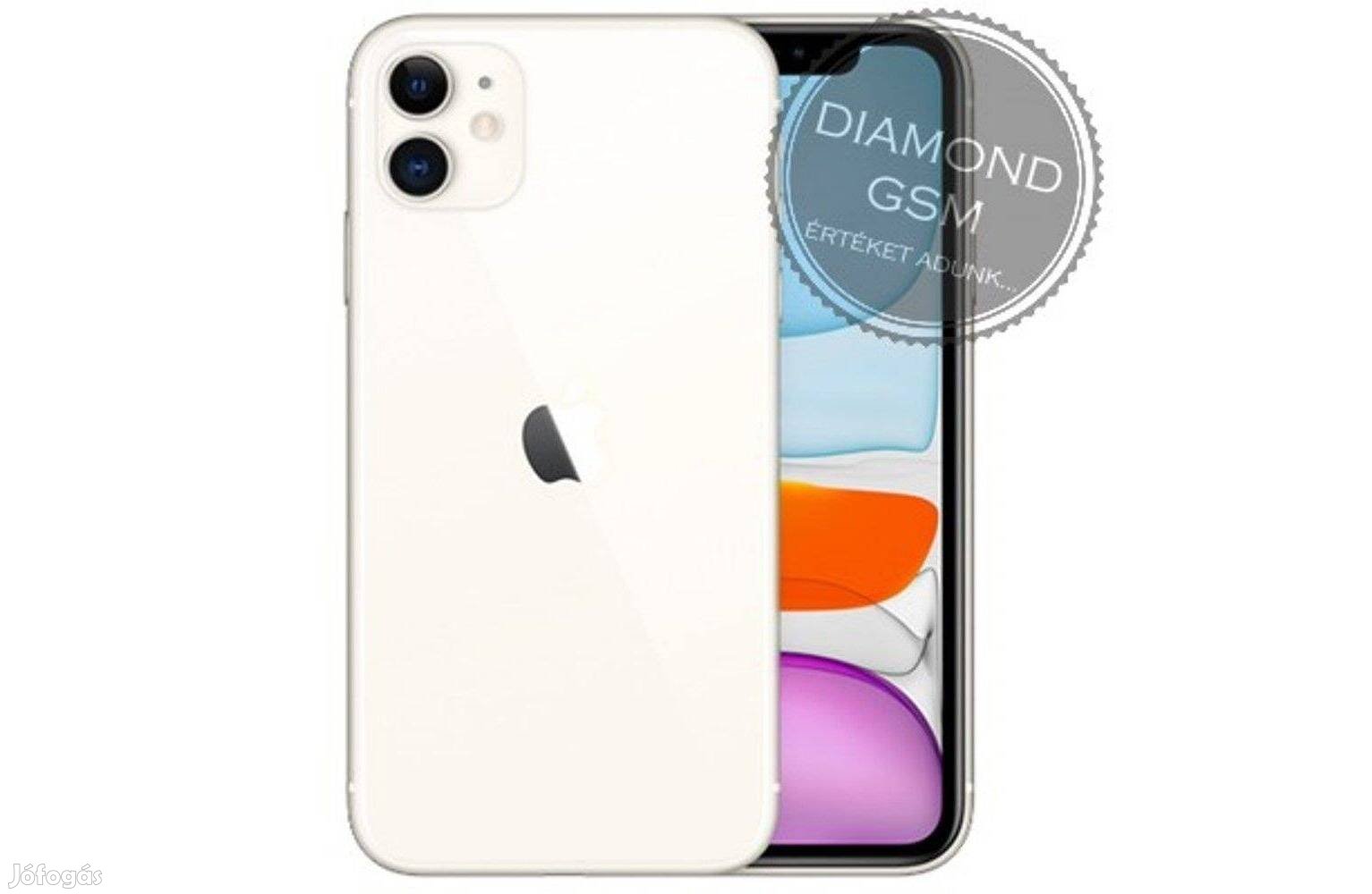 Új Apple iphone 11 128 GB, Fehér színben, gyári