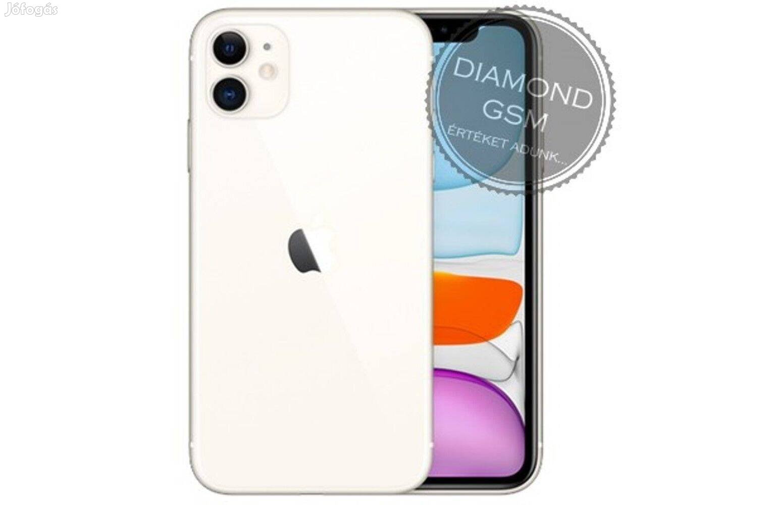 Új Apple iphone 11 128 GB, Fehér színben, gyári