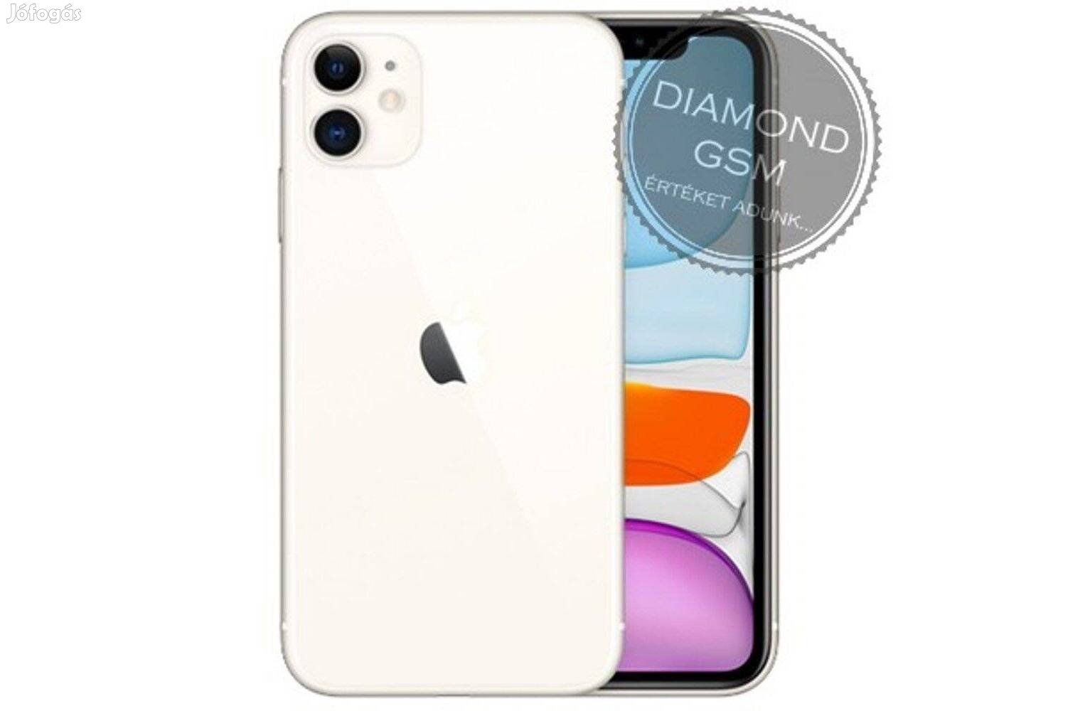 Új Apple iphone 11 64 GB, Fehér színben, gyári