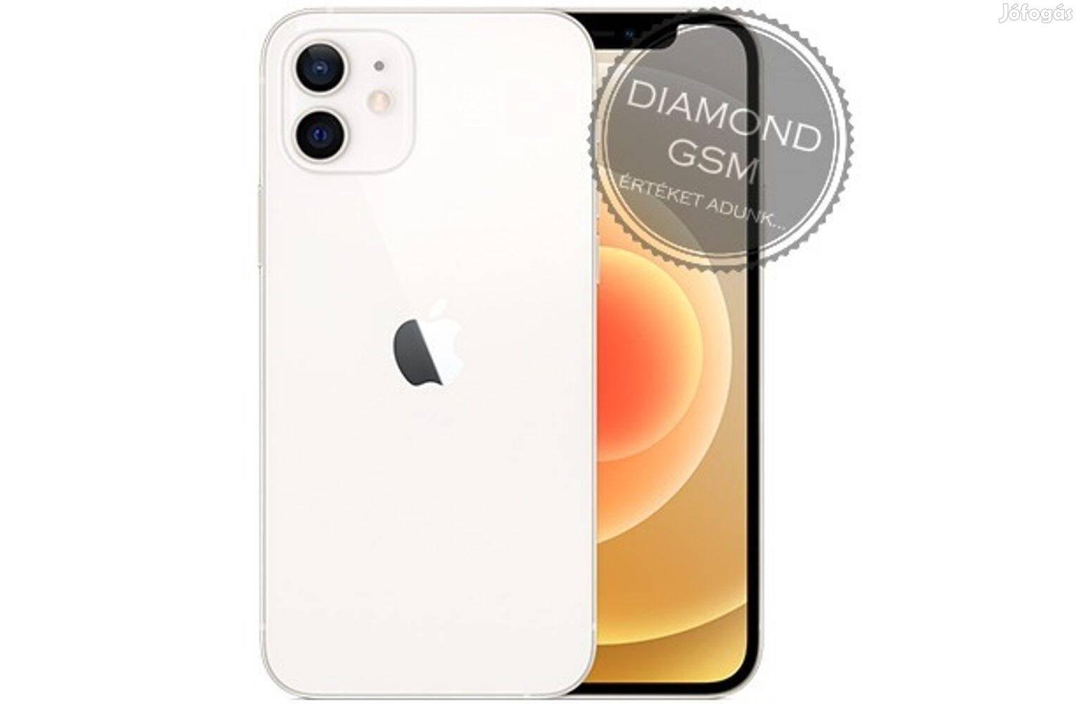 Új Apple iphone 12 128 GB, Fehér színben, gyári