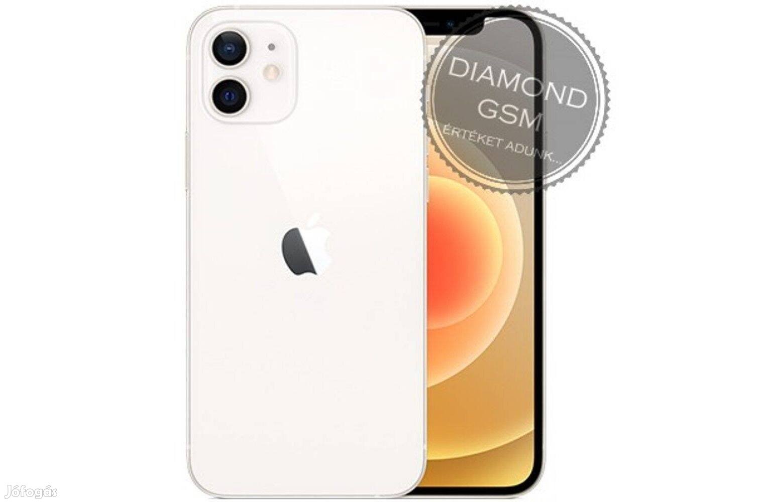 Új Apple iphone 12 64 GB, Fehér színben, gyári