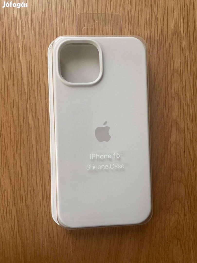 Új Apple iphone 14 15 Prémium Fehér Szilikon Logo Tok