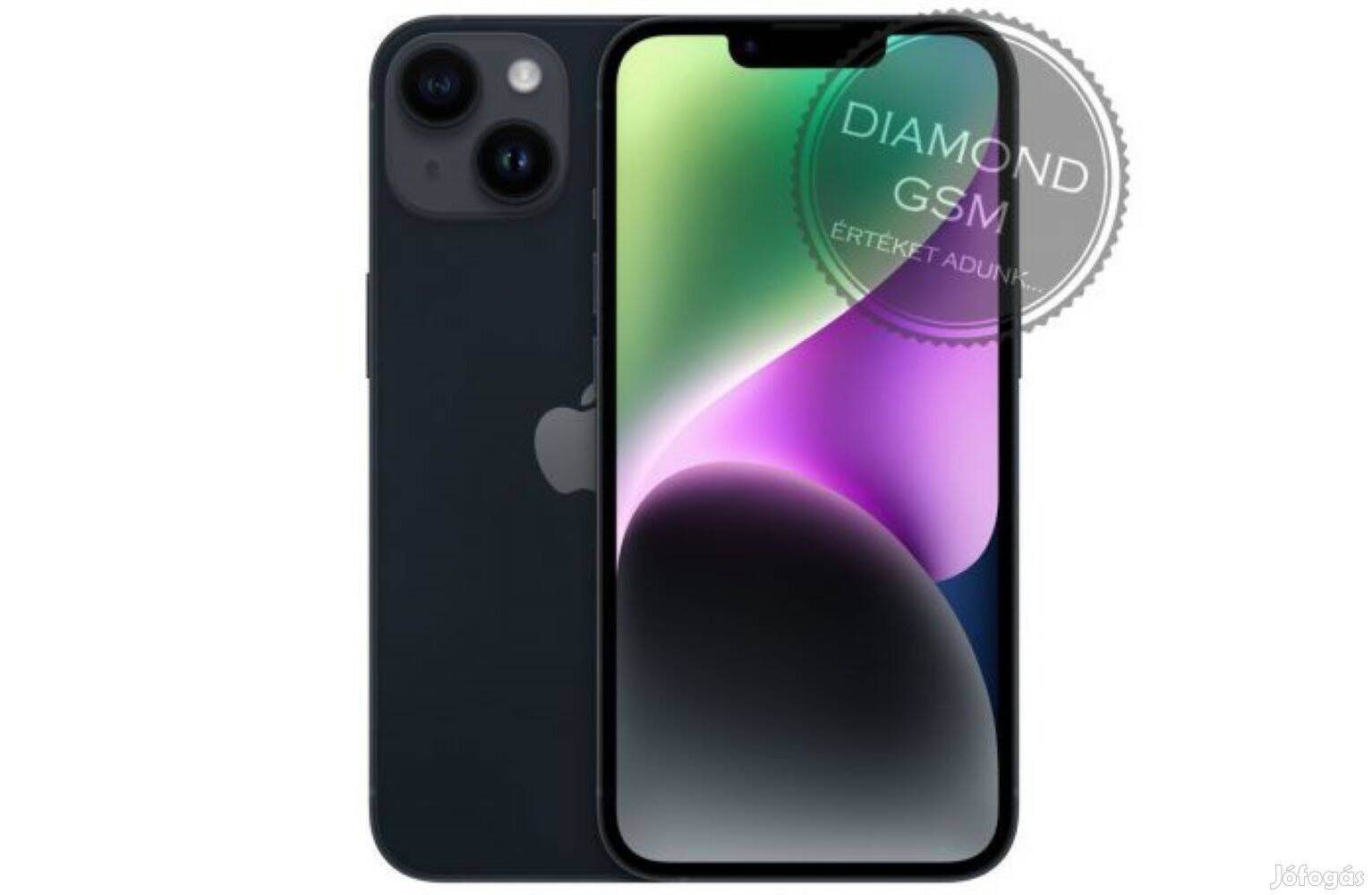 Új Apple iphone 14 256 GB, Fekete színben, gyári