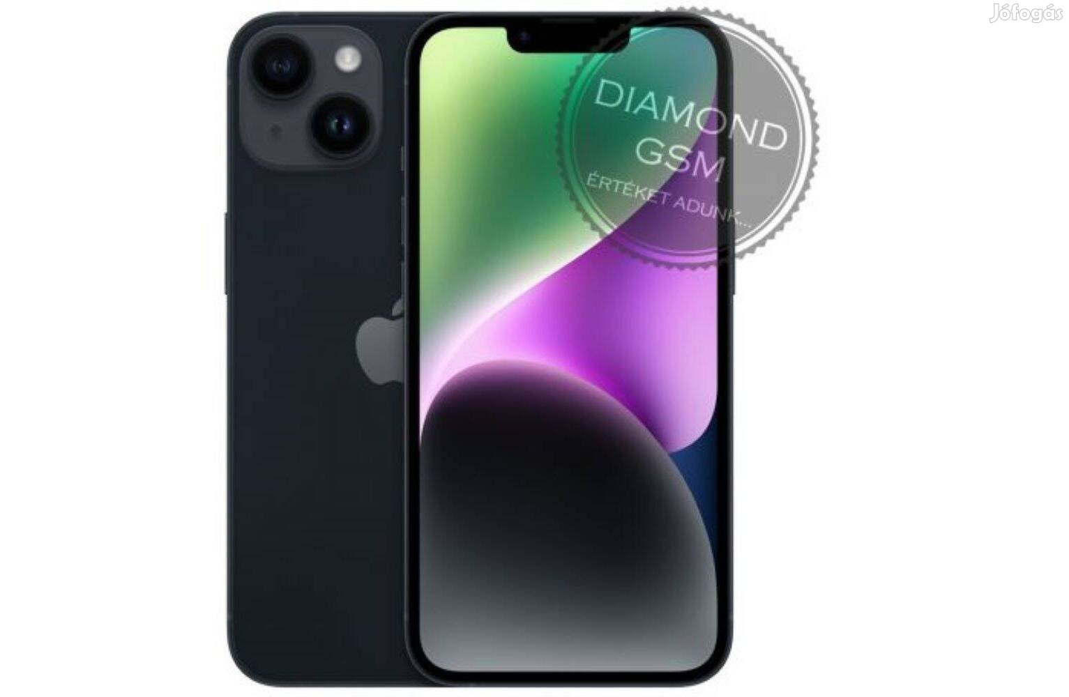 Új Apple iphone 14 Plus 256 GB, Fekete színben,