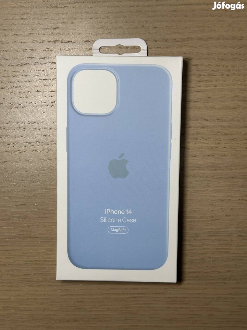 Új Apple iphone 14 magsafe szilikon tok égkék