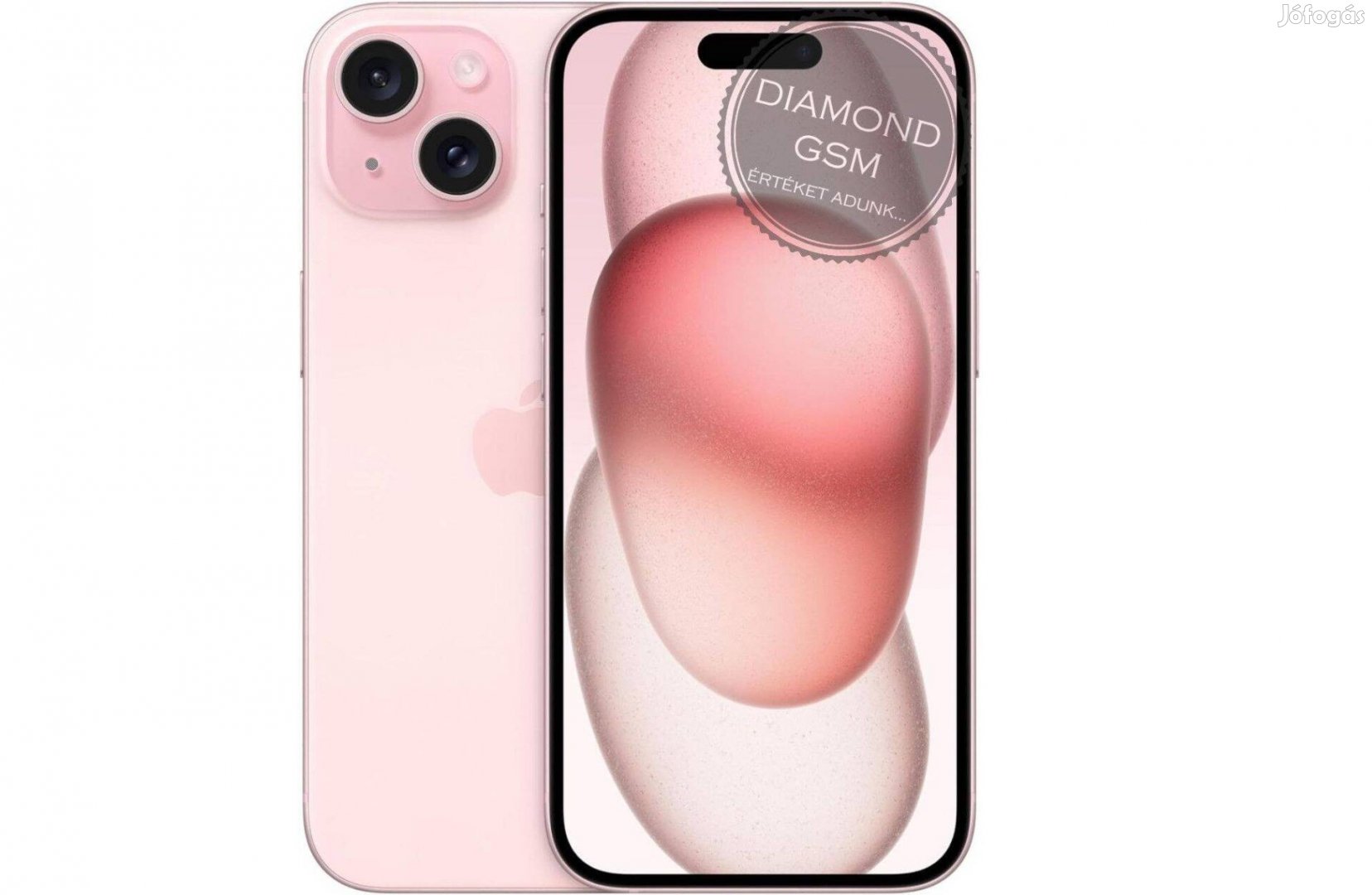 Új Apple iphone 15 256 GB, Rózsaszín színben, gyári