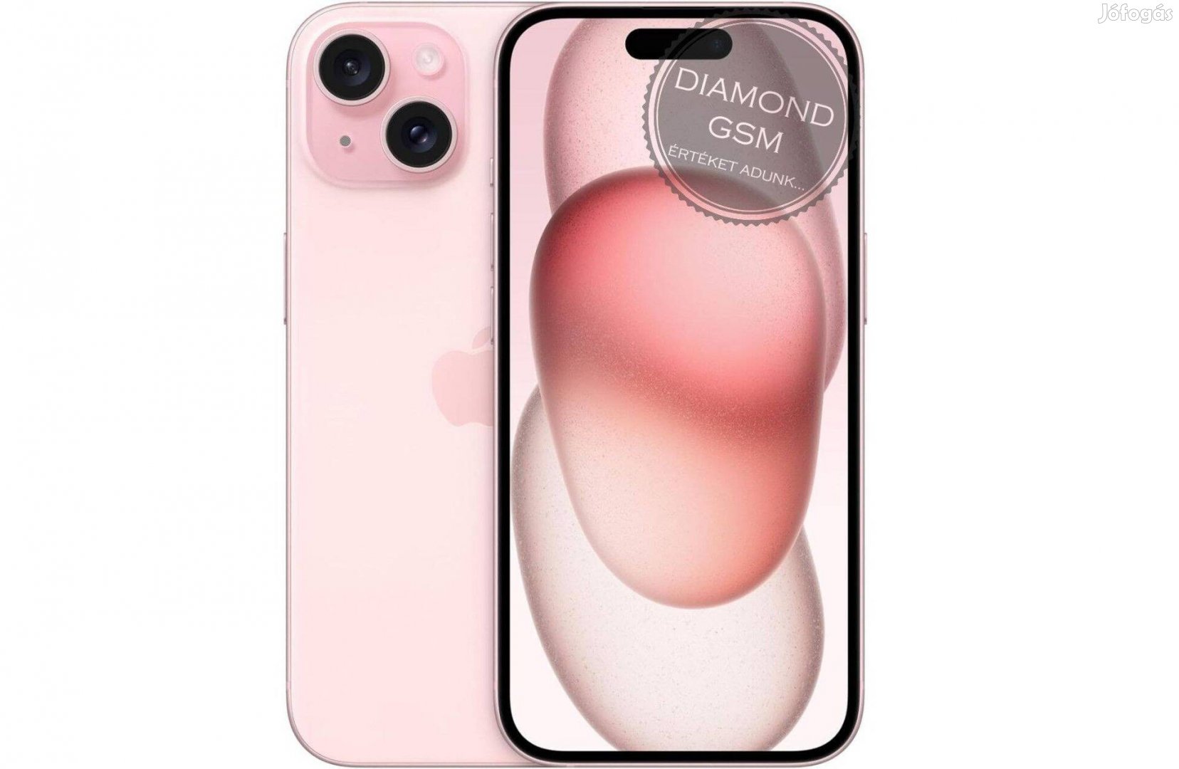 Új Apple iphone 15 Plus 256 GB, Rózsaszín színben, gyári