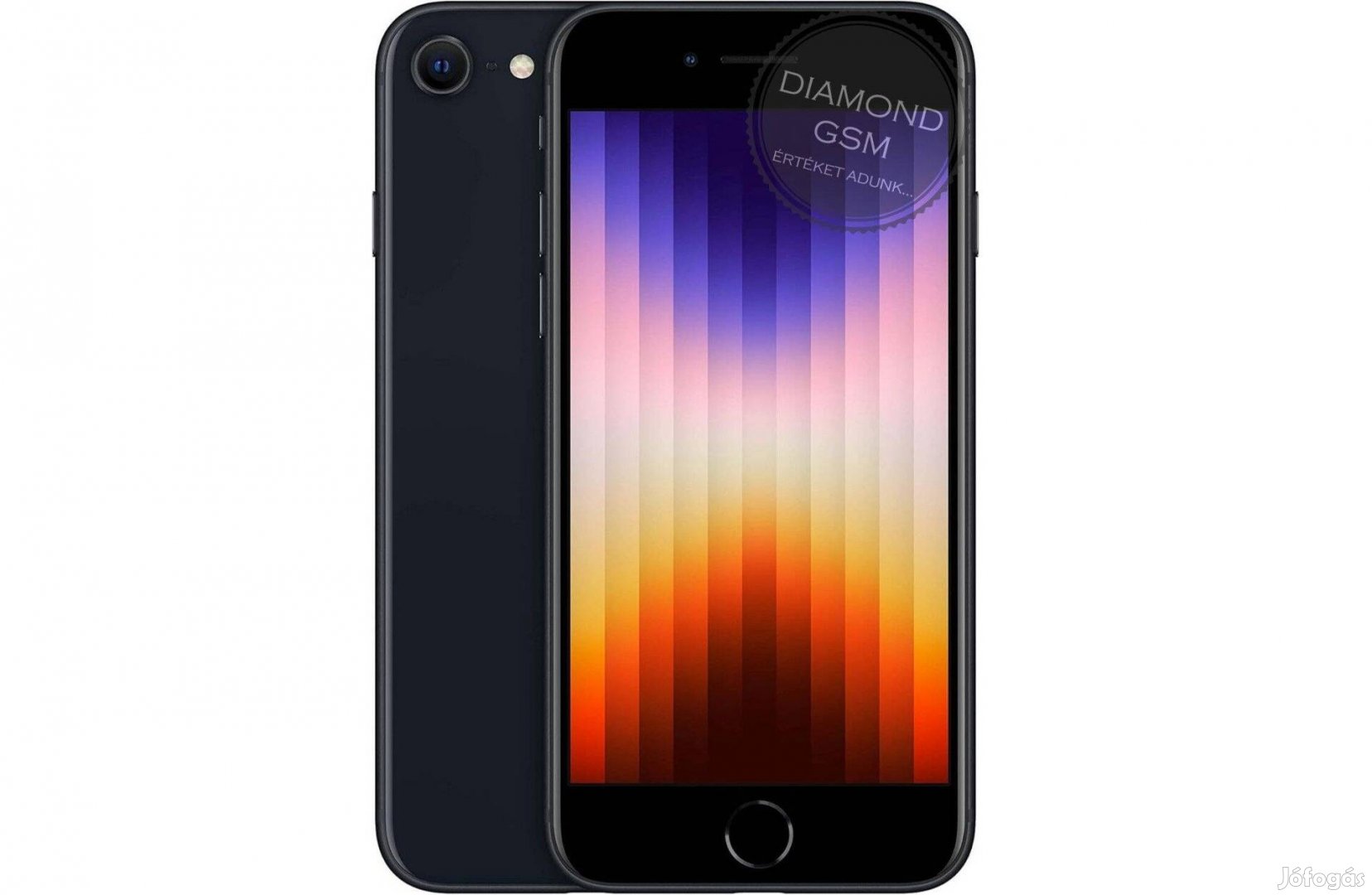 Új Apple iphone SE 2022 (3.gen) 128GB Fekete színben,