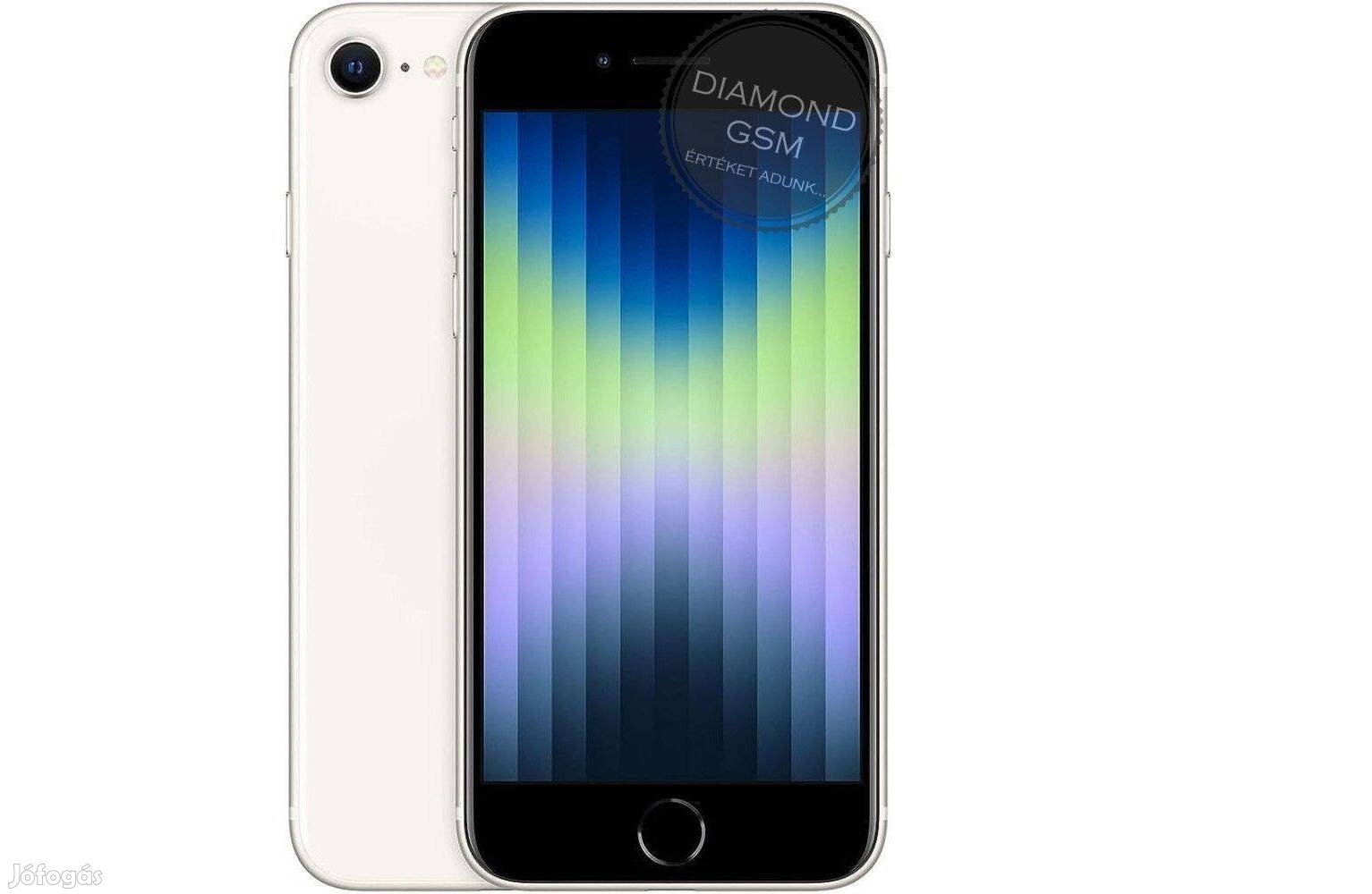 Új Apple iphone SE 2022 (3.gen) 64GB Csillagfény színben,