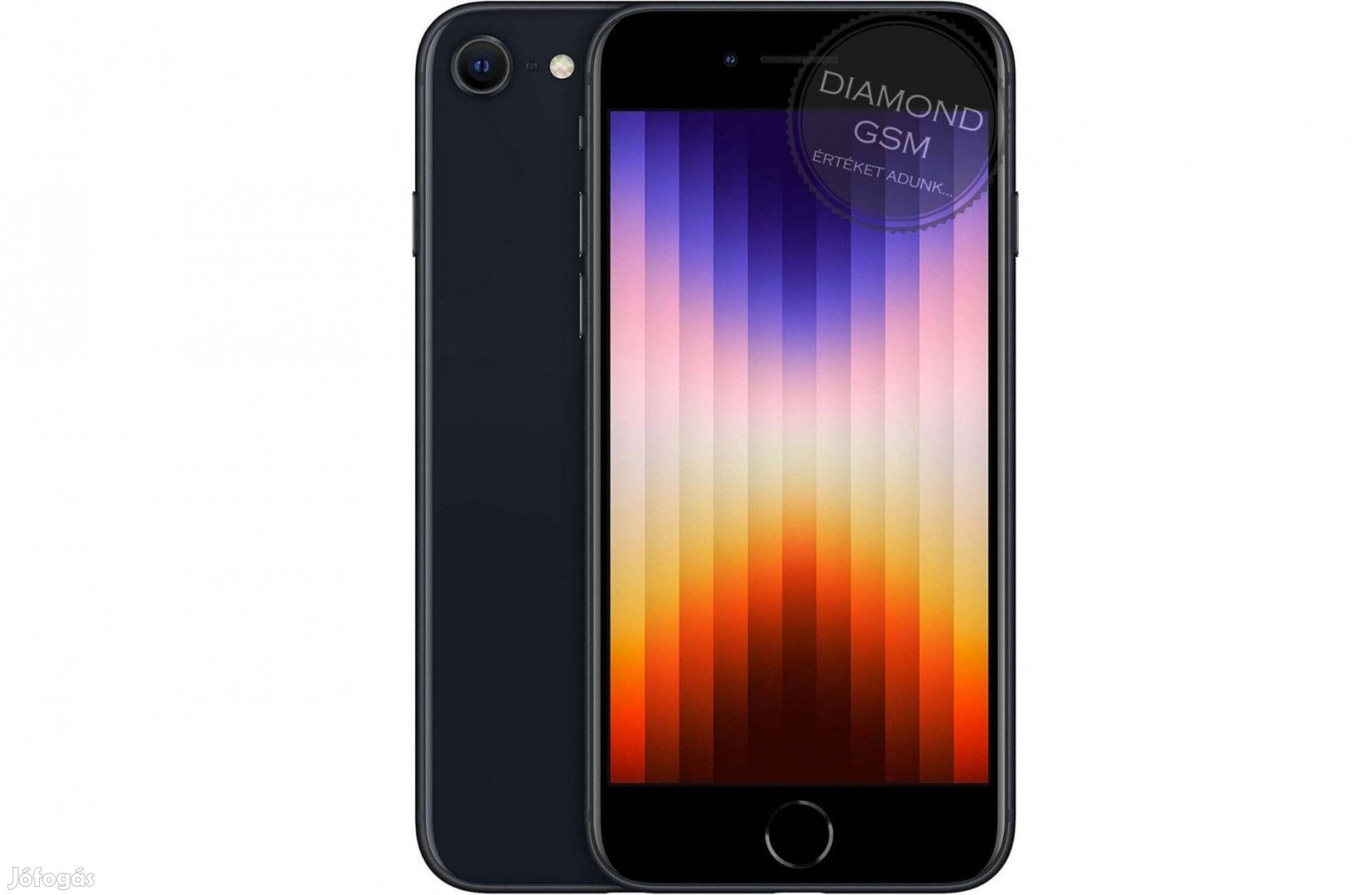 Új Apple iphone SE 2022 (3.gen) 64GB Fekete színben,