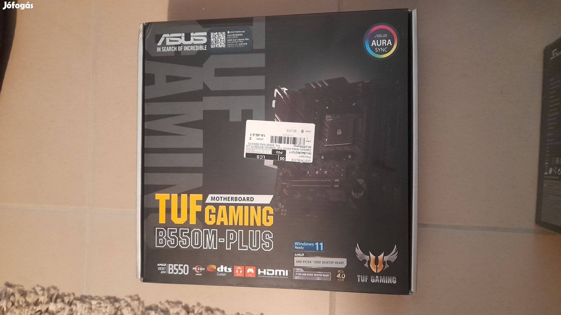 Új Asus Tuf Gaming B550M plus alaplap