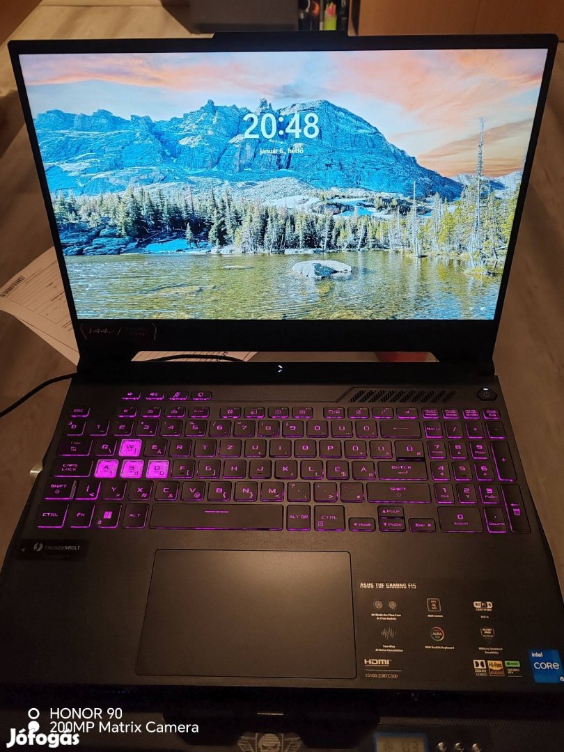 Új Asus tuf gaming f15 laptop