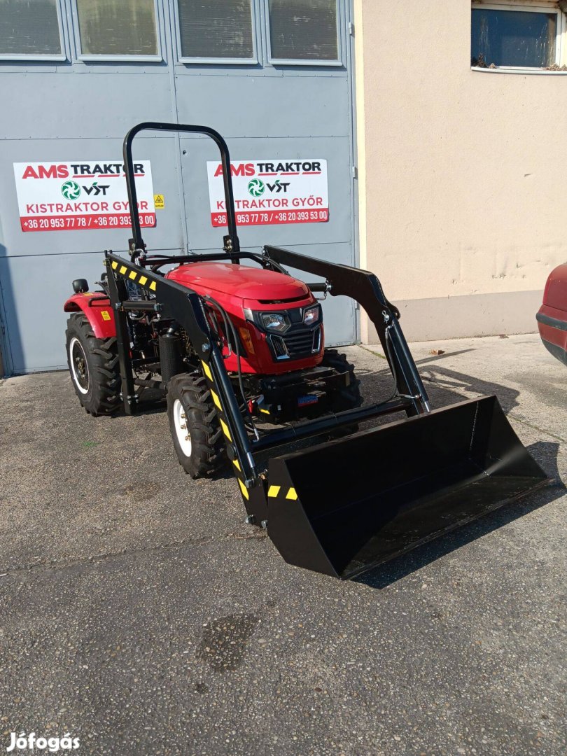 Új Aty-AMS 344 összkerekes, 35 Le szervokormányos traktor rakodóval