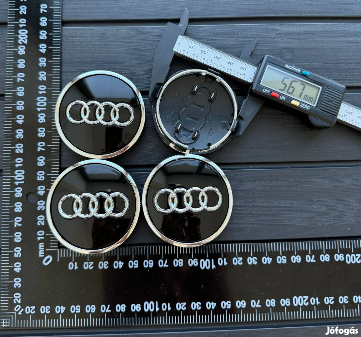 Új Audi 61mm Felni Alufelni Közép Kupak Felnikupak Sapka 8T0601170