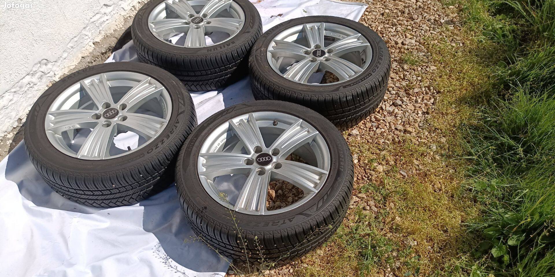 Új Audi Alufelnik ,Újszerü 4 Évszakos Gumikkal