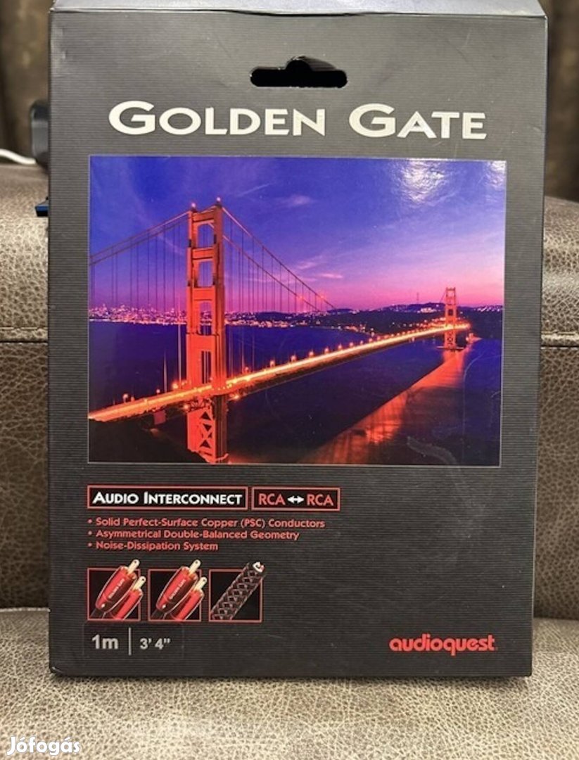 Új Audioquest Goldengate RCA Kábel 1M