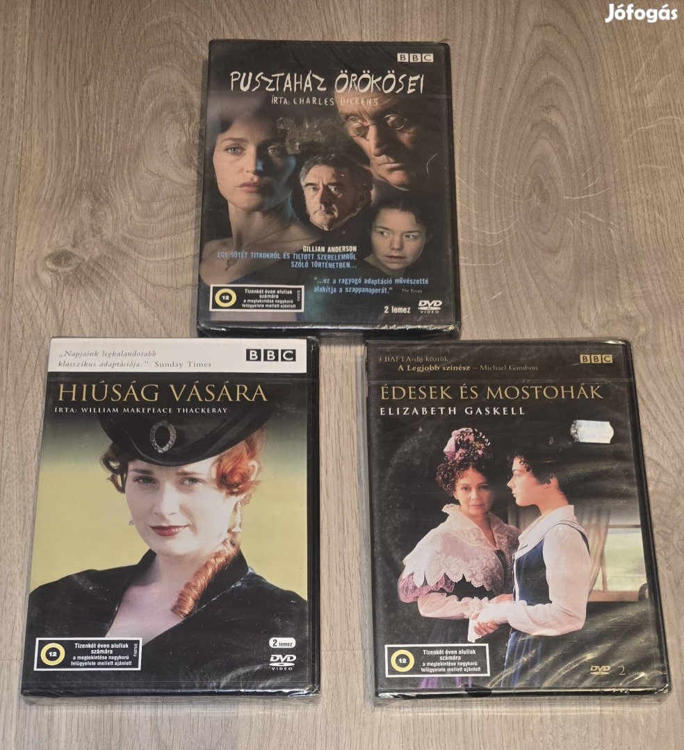 Új BBC DVD:Édesek és mostohák/Hiúság vására/Pusztaház örökösei