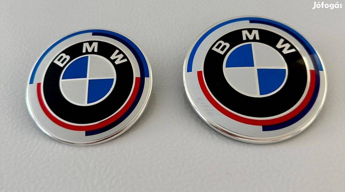 Új BMW 50th jubileumi motorház Gépház Csomagtartó embléma 82mm 74mm