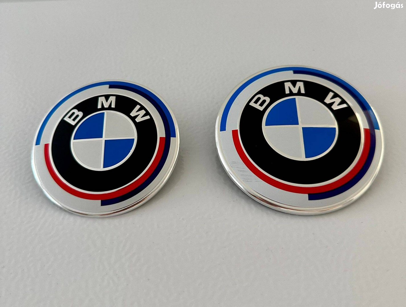 Új BMW 82mm 74mm Motorház Géptető Csomagtér Embléma Jel Logo Felirat