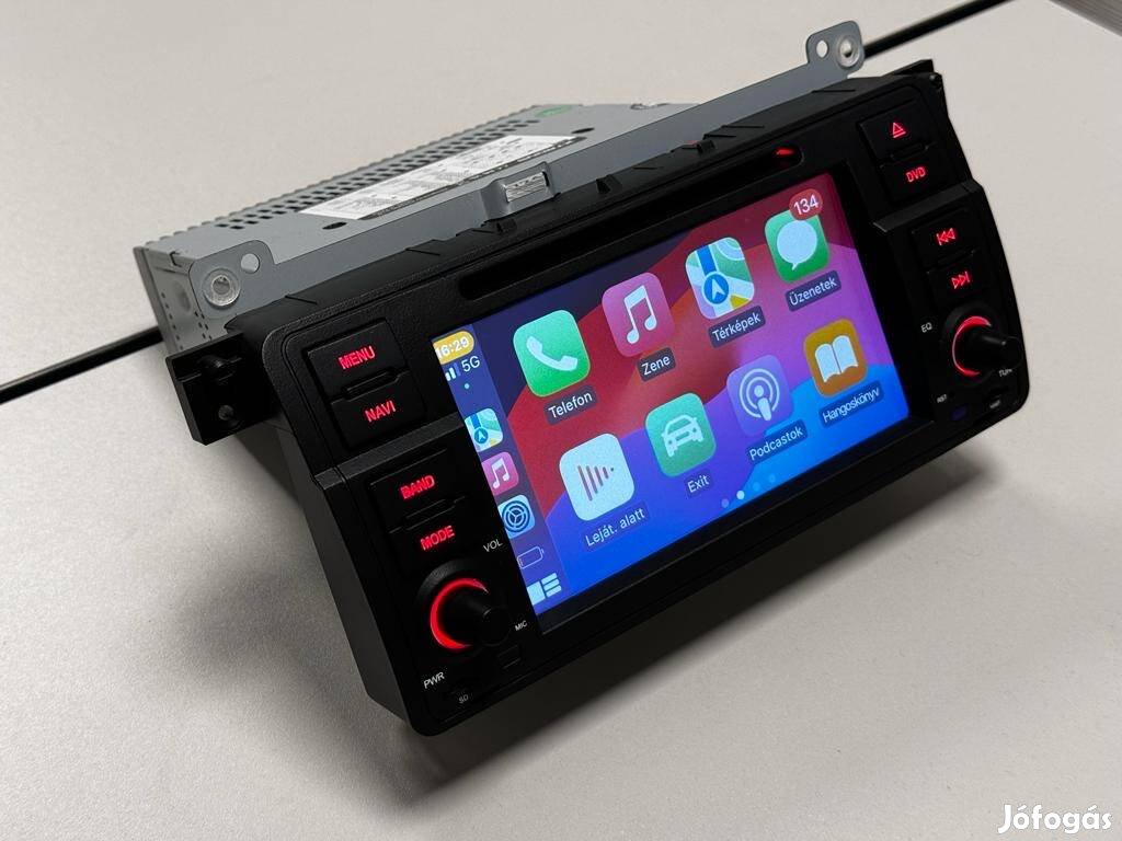 Új BMW E46 Xtrons 7" Android Navigációs multimédia 4+64GB Carplay SIM