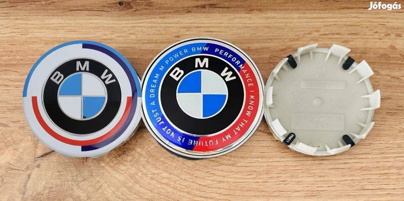 Új BMW M-Power Jubileumi 68mm Felni Alufelni Kupak Felnikupak Sapka