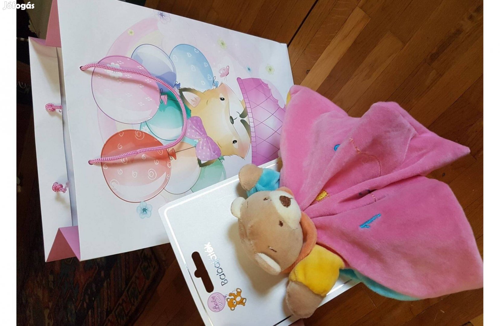 Új Baby Bruin szundikendő rágóka nyonyó baba csecsemő játék plüss maci