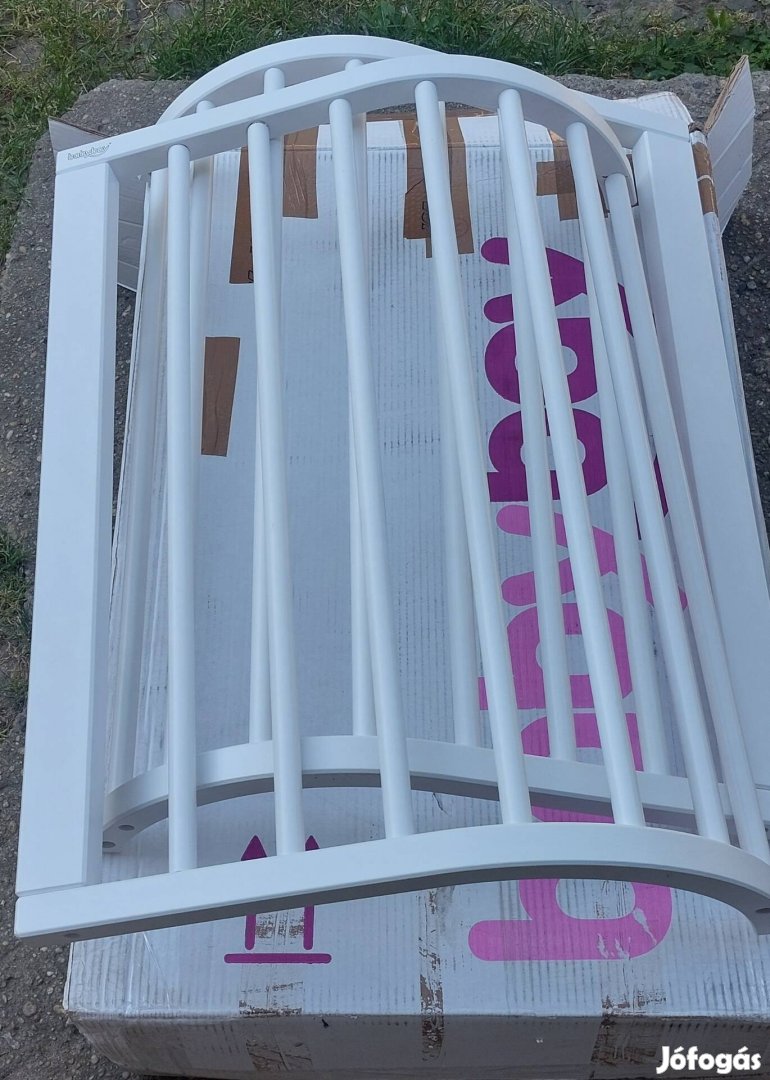 Új Babybay Boxspring comfort babaöböl, bölcső, fehér szín