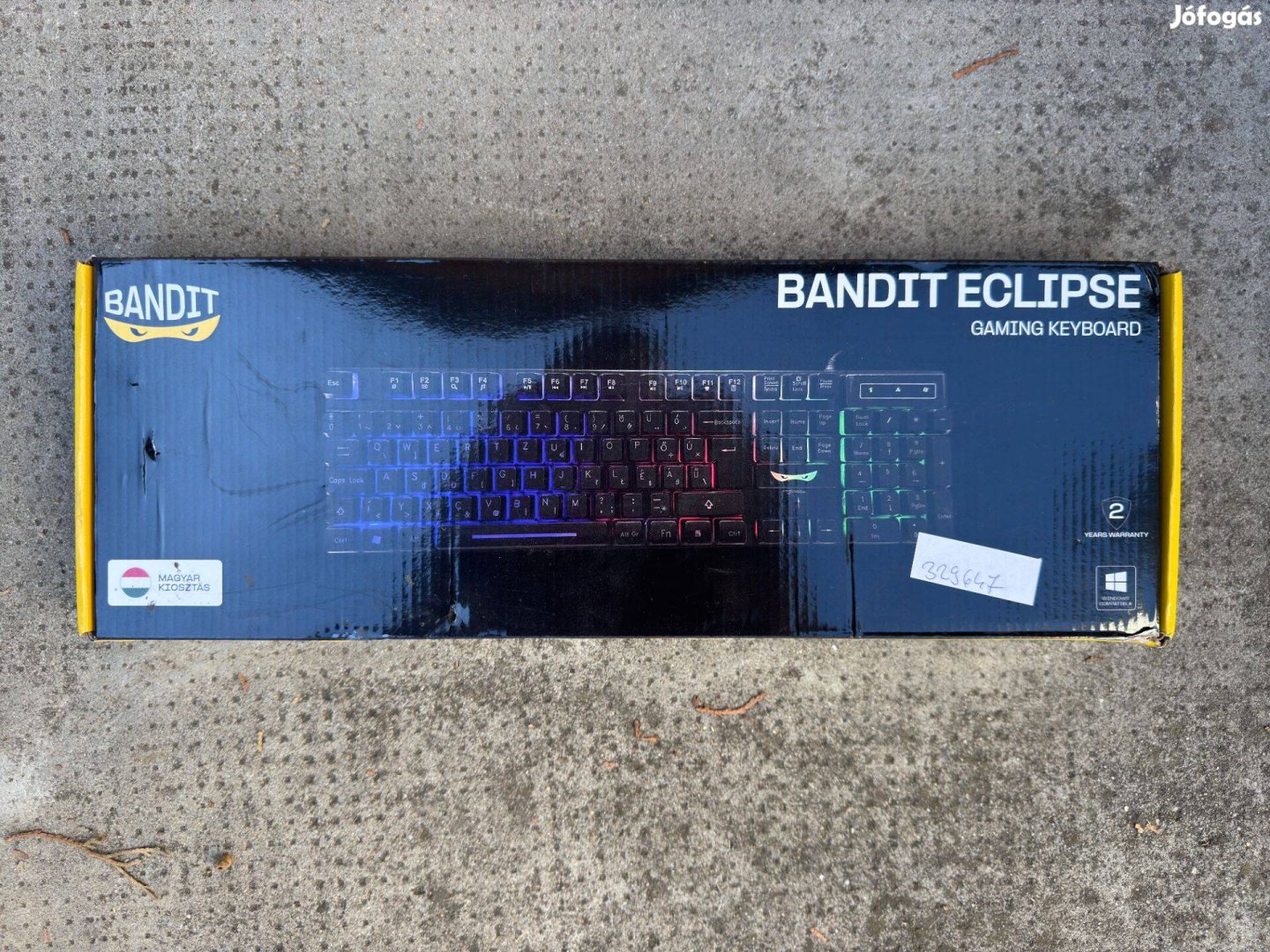 Új Bandit Eclipse Gamer Billentyűzet Magyar Kiosztás Membrán Világítós