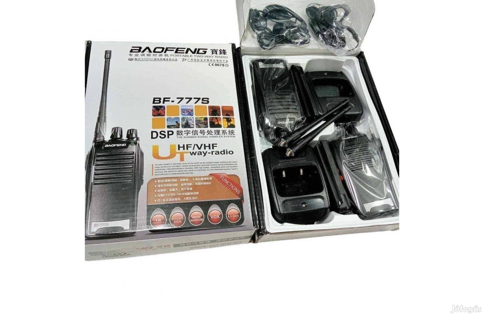 Új Baofeng BF-777S UHF walkie-talkie, rádió adó-vevő készlet