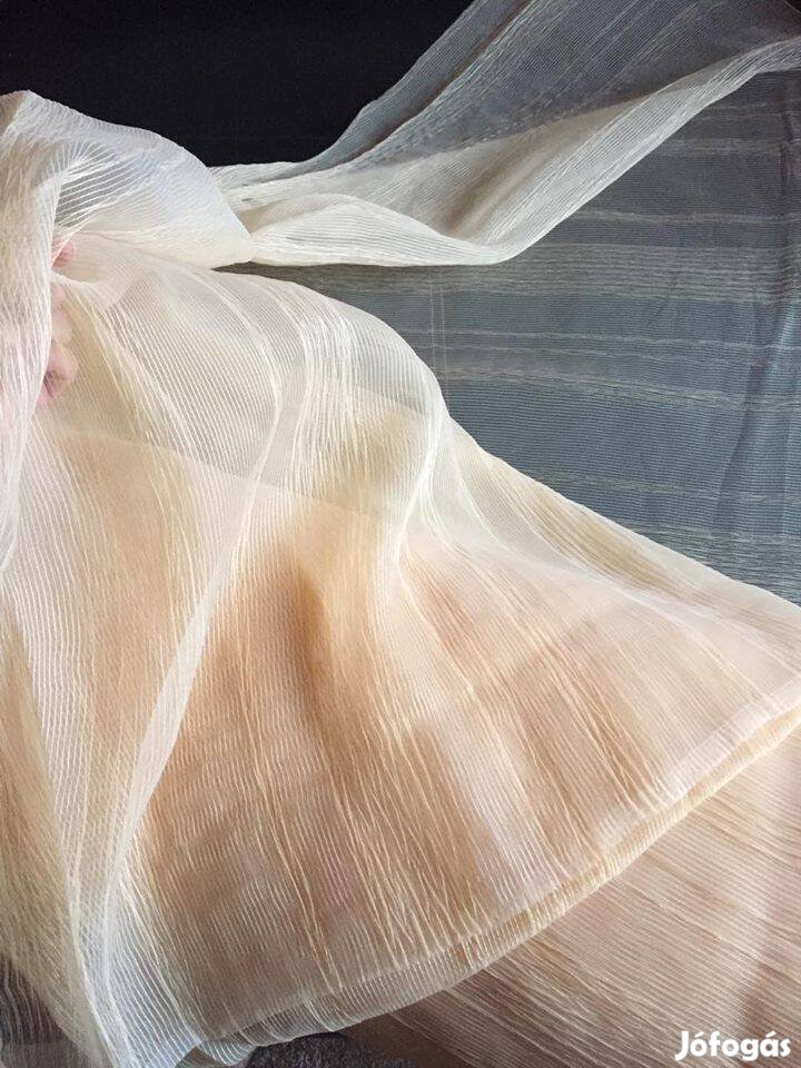 Új Barack színű függöny 6,5x 290cm