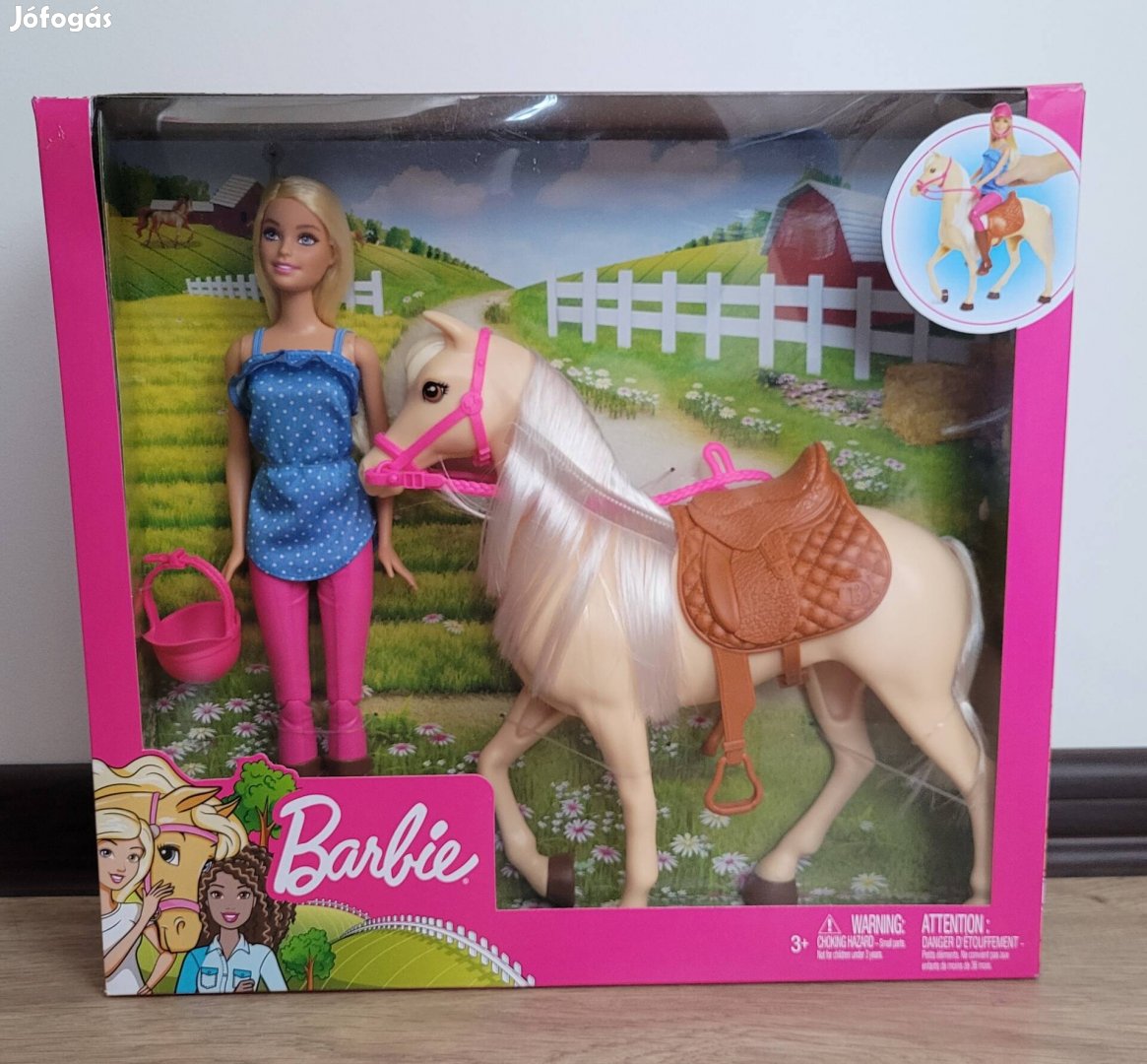 Új Barbie lovas szett