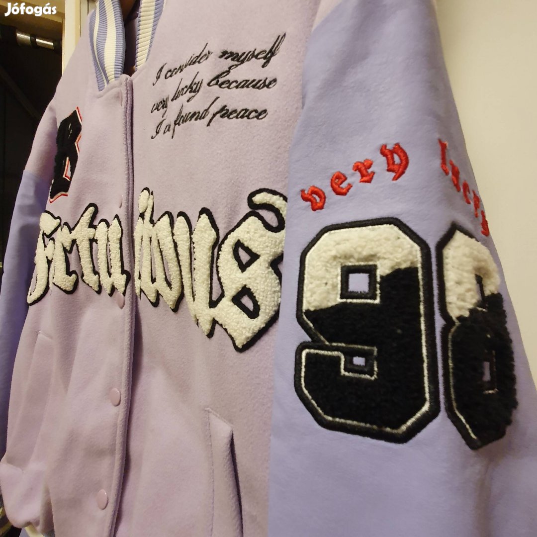 Új Bershka női varsity baseball bomber dzseki kabát