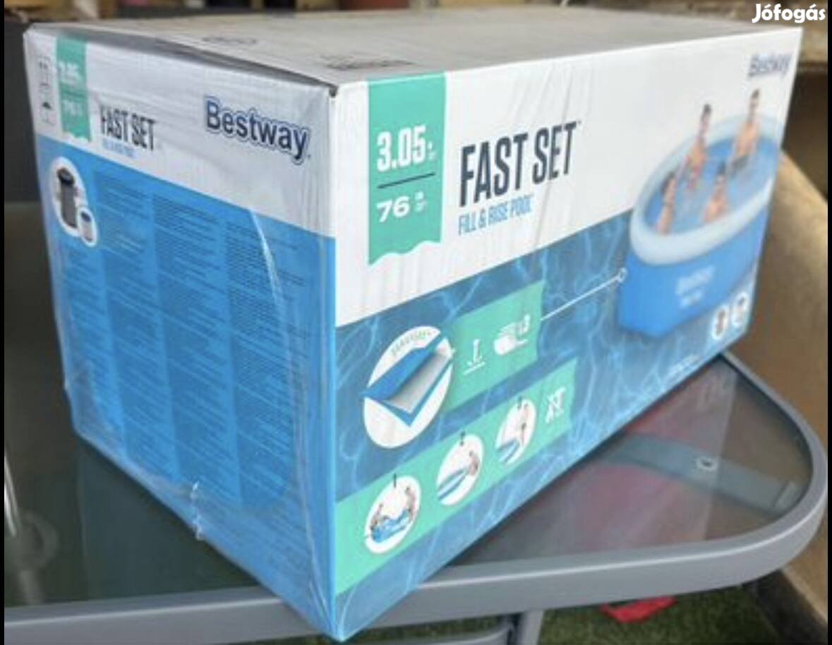 Új Bestway medence vízforgatóval dobozában akciós áron!