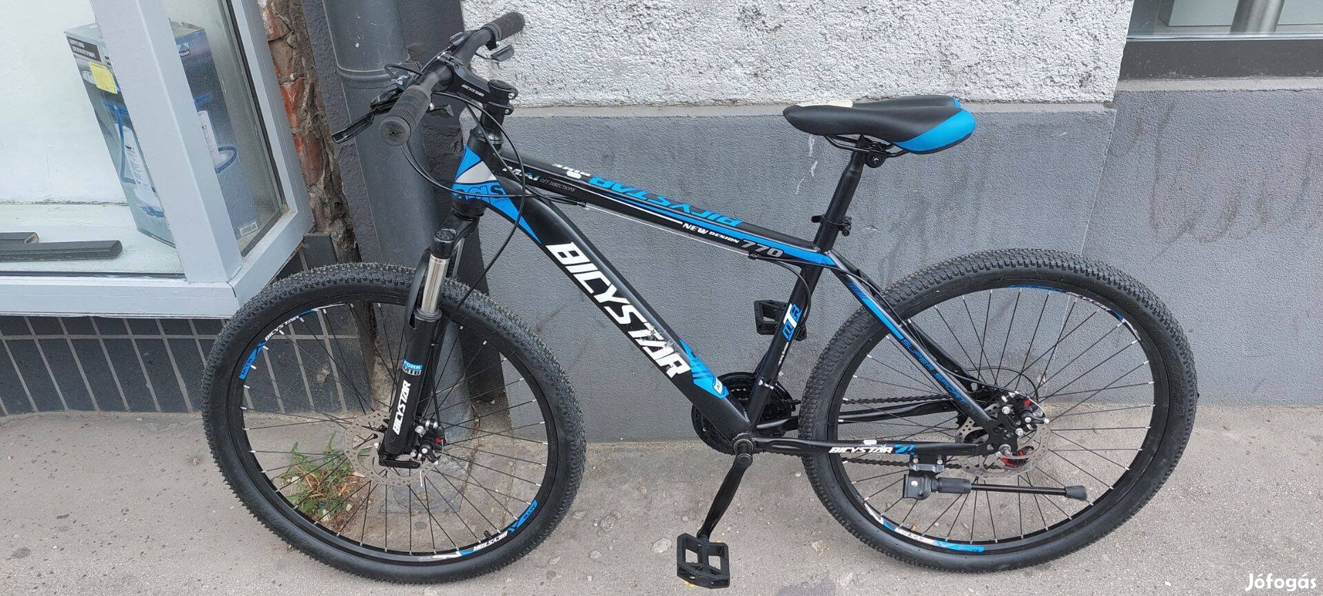 Új Bicystar Unisex - Felnőtt MTB 26" Mountain Bike, fekete/azúrkék