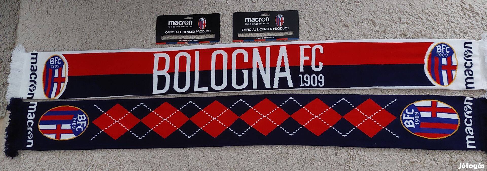 Új Bologna FC kétoldalas kötött sálak