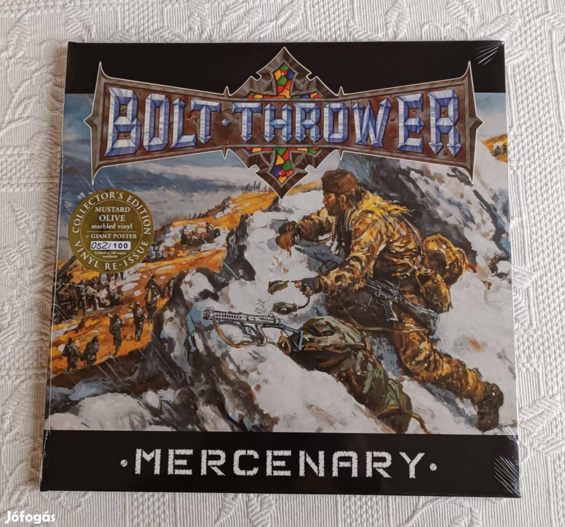 Új Bolt Thrower UK Mercenary 12 LP Bakelit Nagylemez