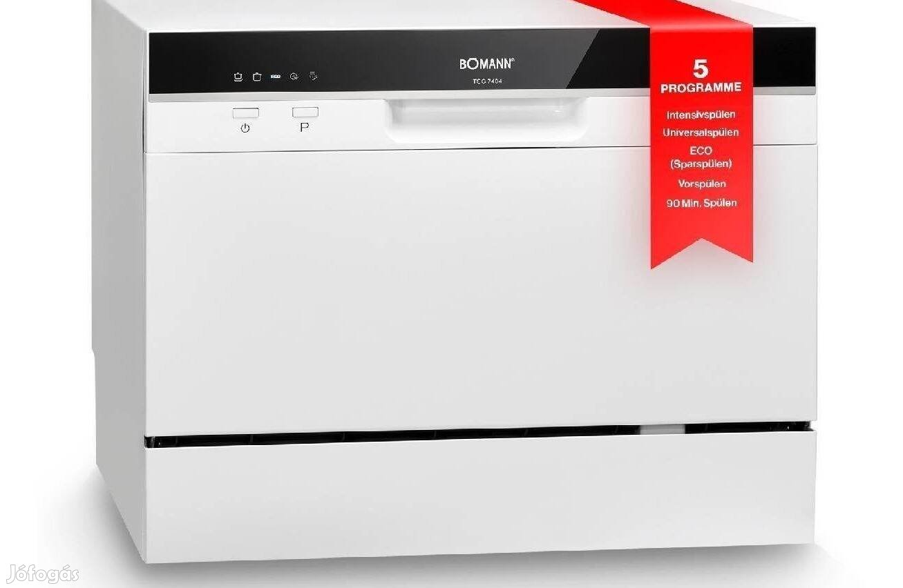 Új Bomann szabadon álló asztali mosogatógép, TSG 7404 6 teríték -33%