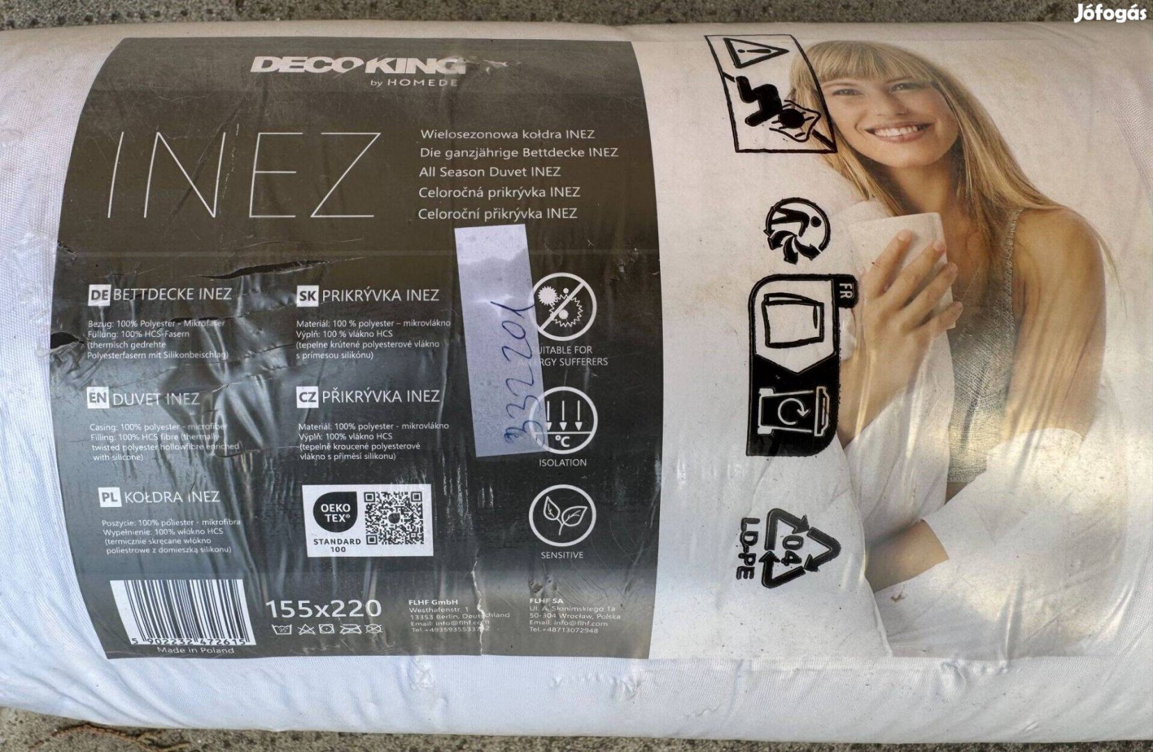 Új Bonami Decoking Inez Mikroszálas Paplan 220x155 cm 4 Évszakos