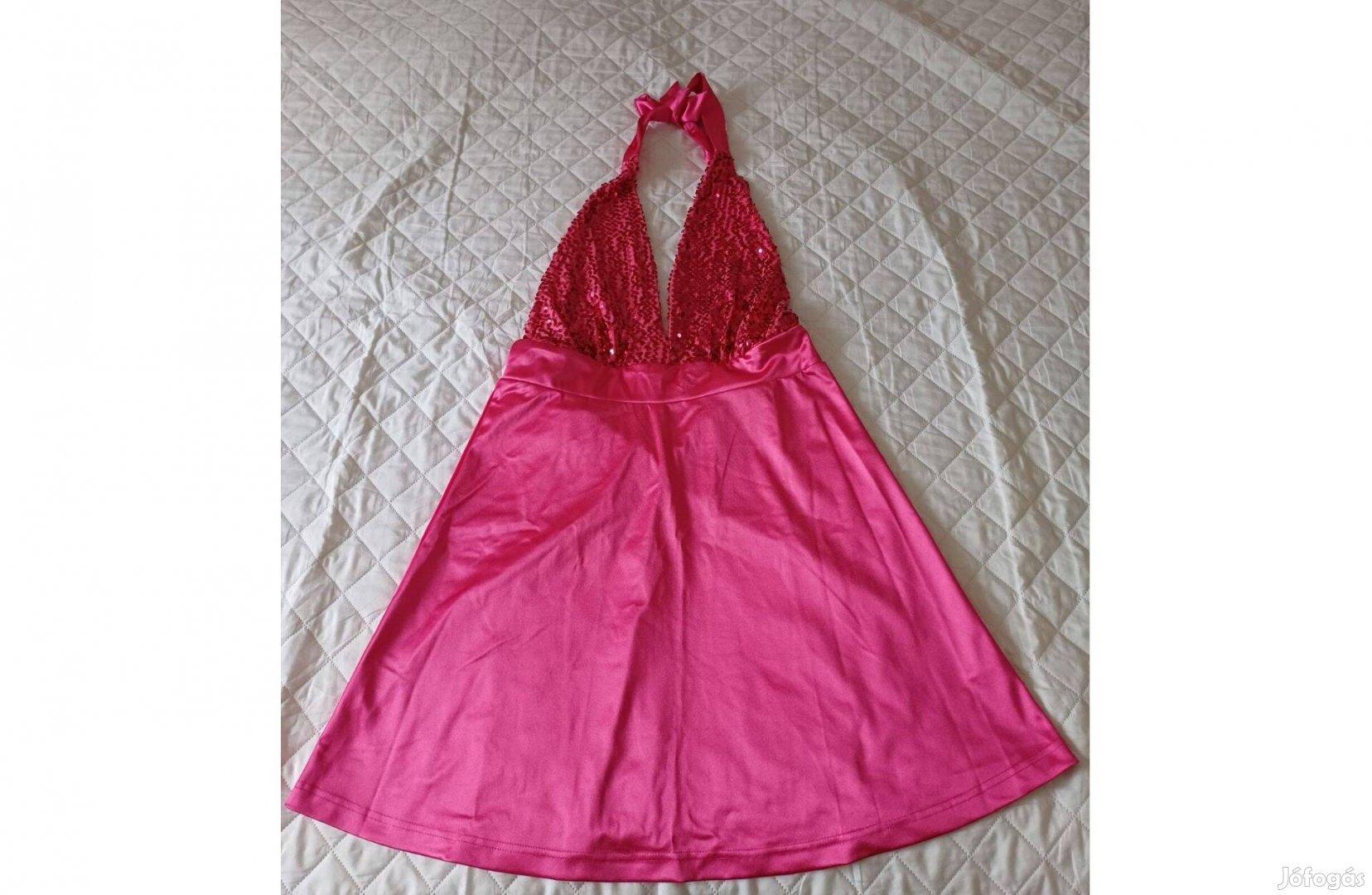 Új Bonprix Bodyflirt flitteres szatén ruha 4042-es