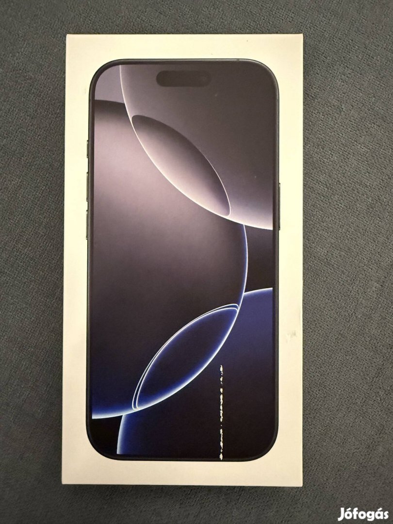 Új Bontatlan Iphone 16 Pro 256Gb Black Titanium