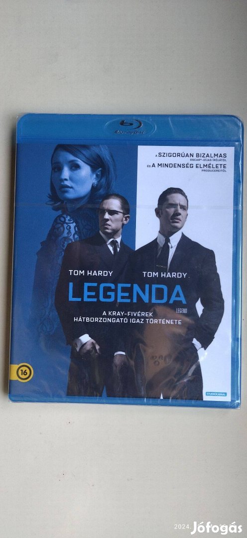 Új Bontatlan Magyar Blu ray Lemez Legenda Blu-ray Tom Hardy