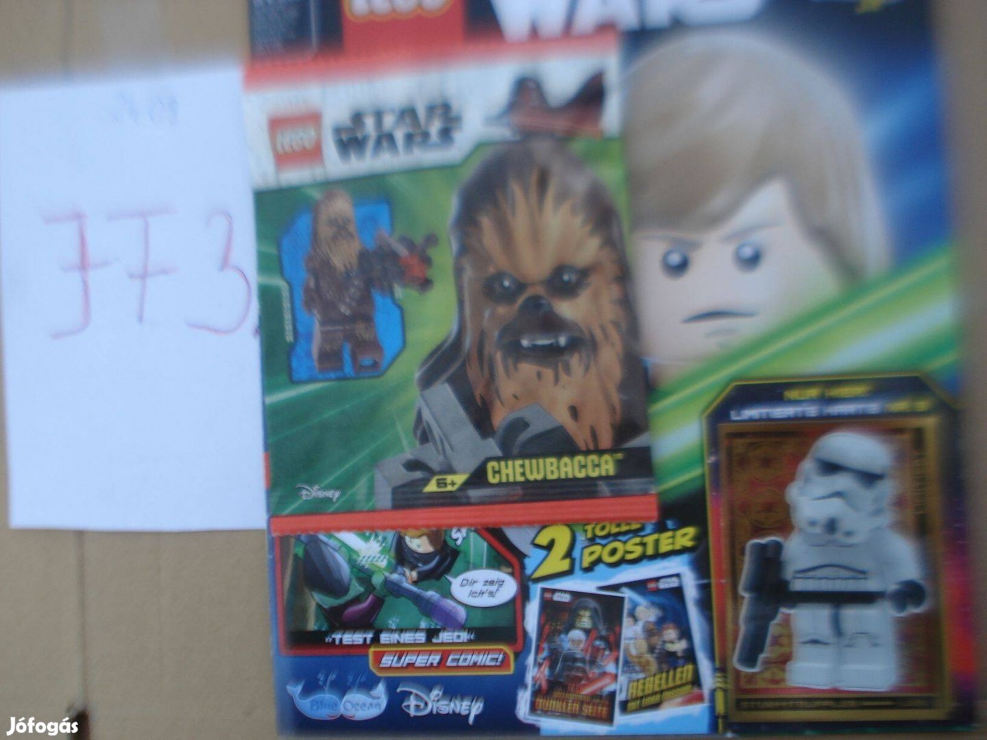 Új Bontatlan Star Wars LEGO Figura, Chewbacca + Újság+ Limit Kártya