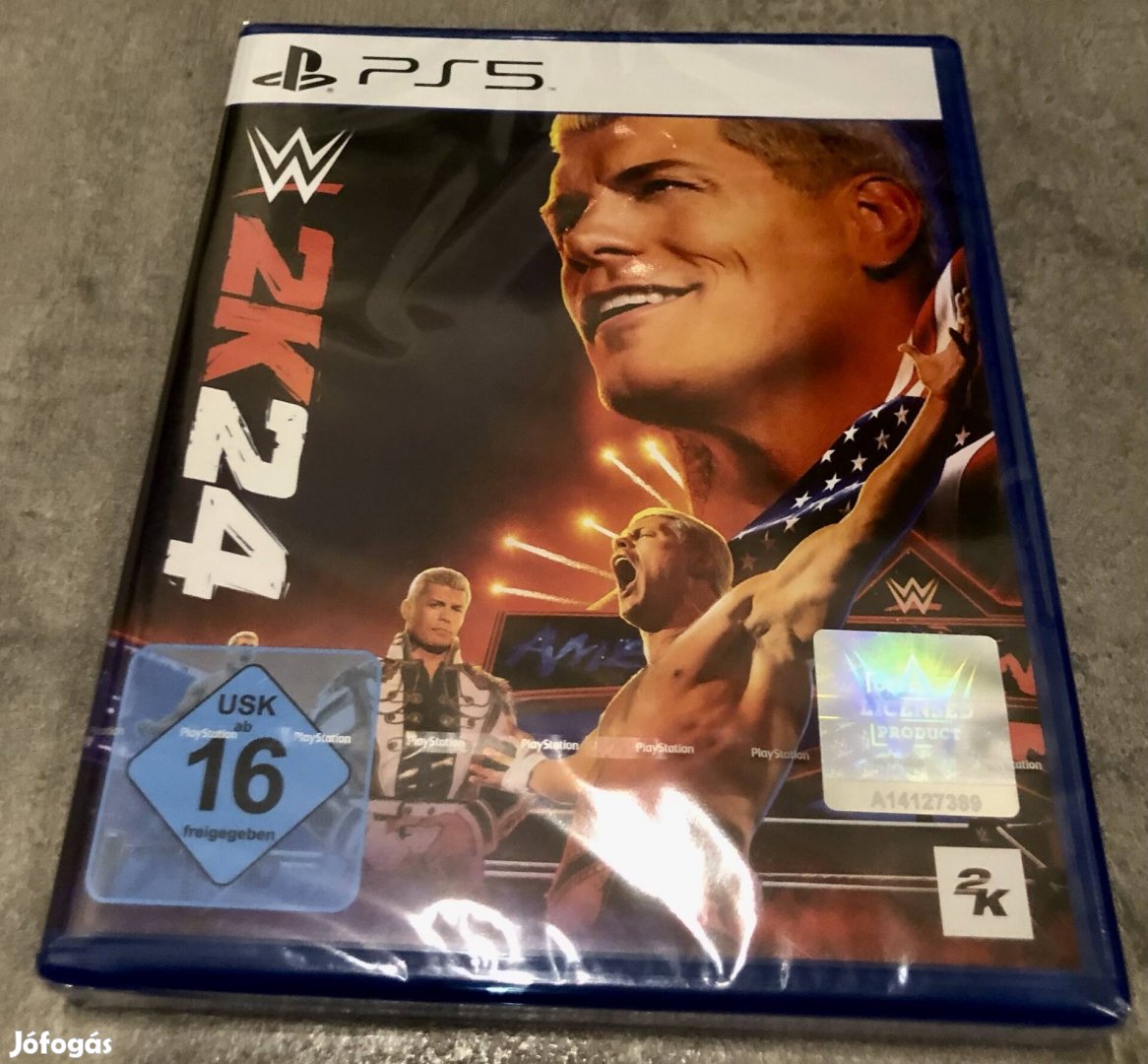 Új Bontatlan WWE 2K24 Ps5 Playstation 5 