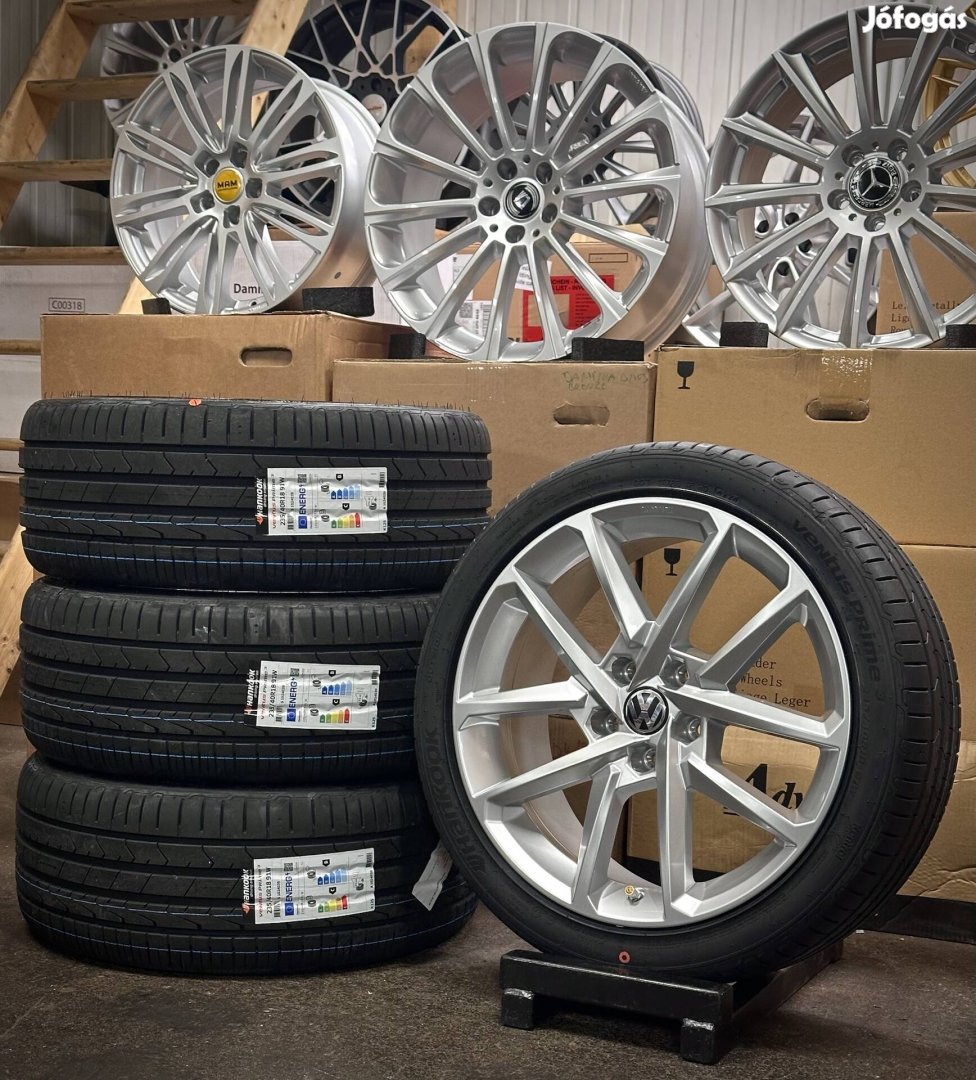 Új Borbet 5x112-18zoll alufelnik 235/40 R18 nyári gumikkal