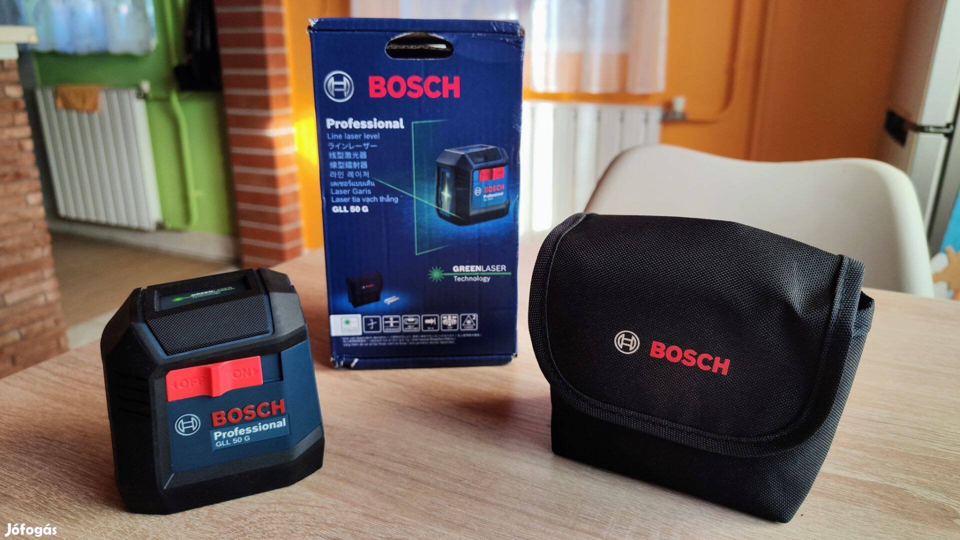 Új Bosch GLL 50G lézerszintező keresztvonalas lézer