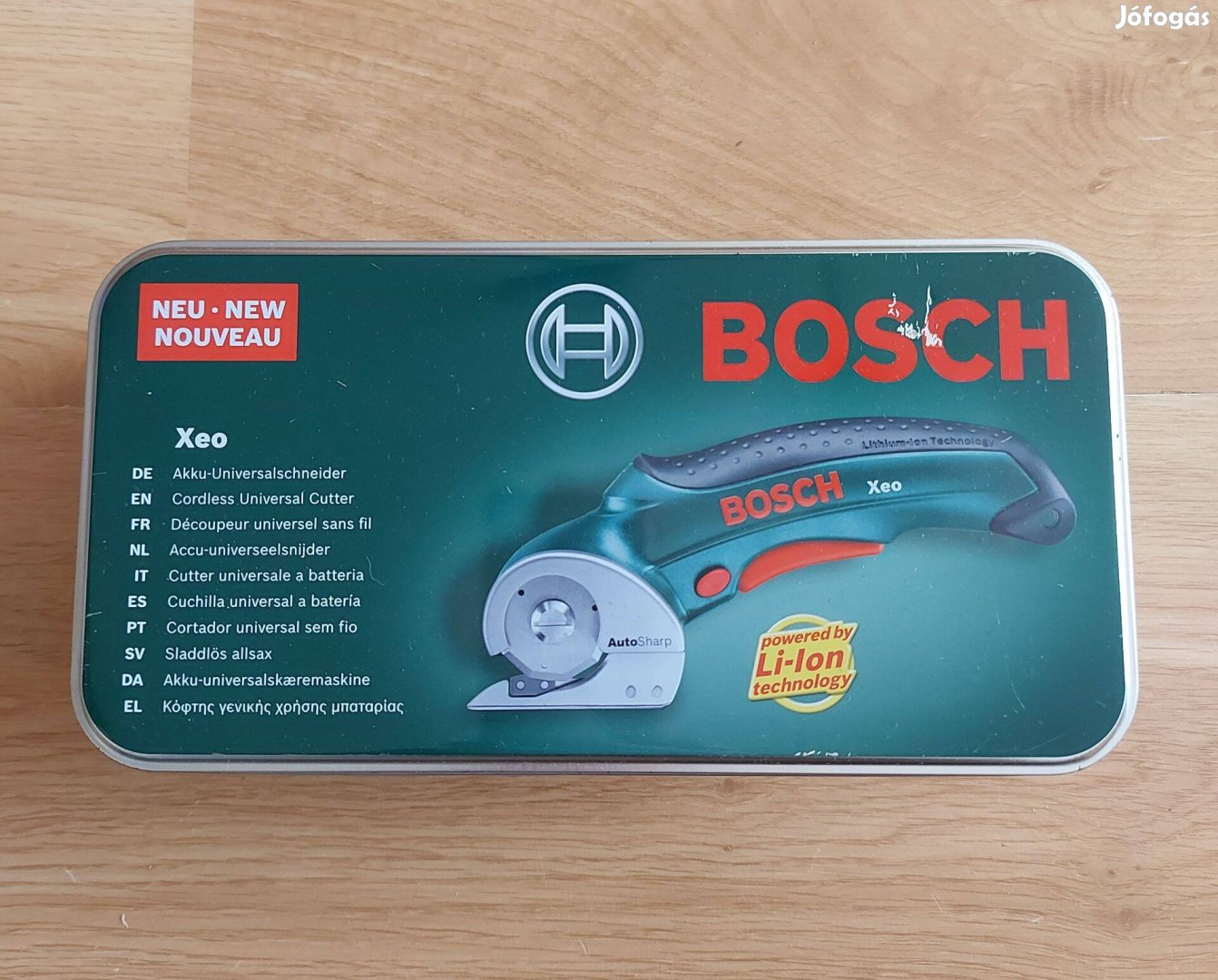 Új Bosch Xeo önélező univerzális akkumulátoros vágó. Sosem használt