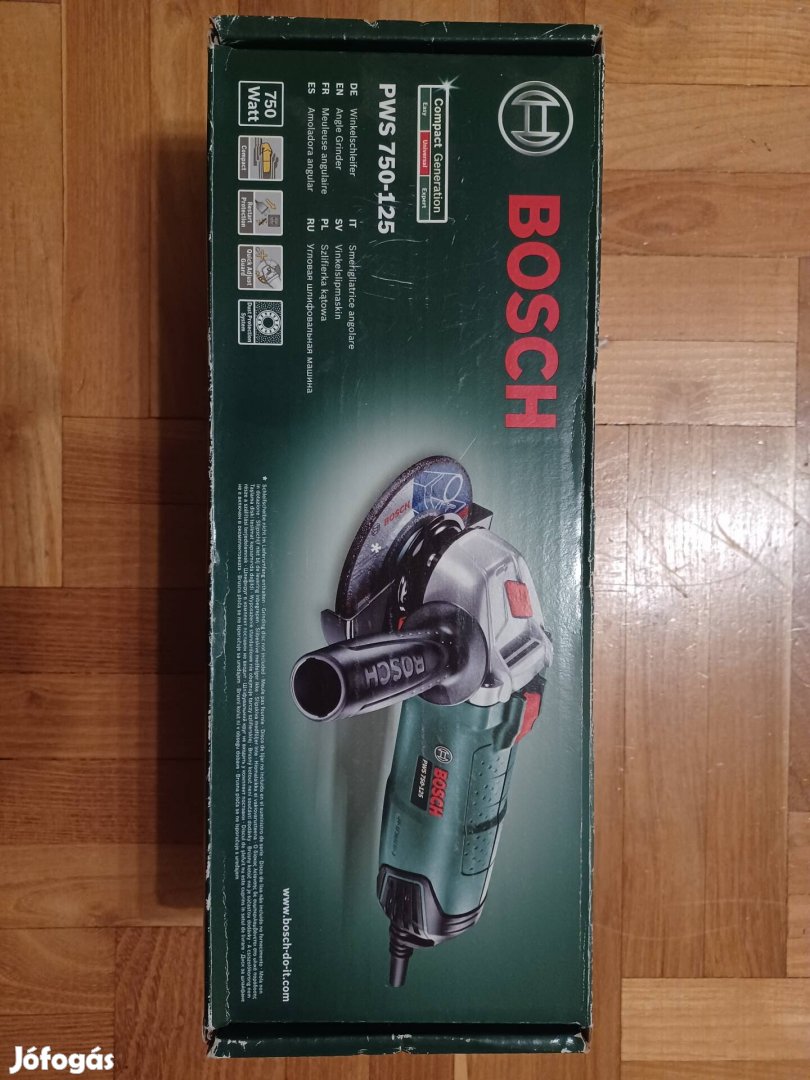 Új Bosch sarokcsiszoló 125/750W