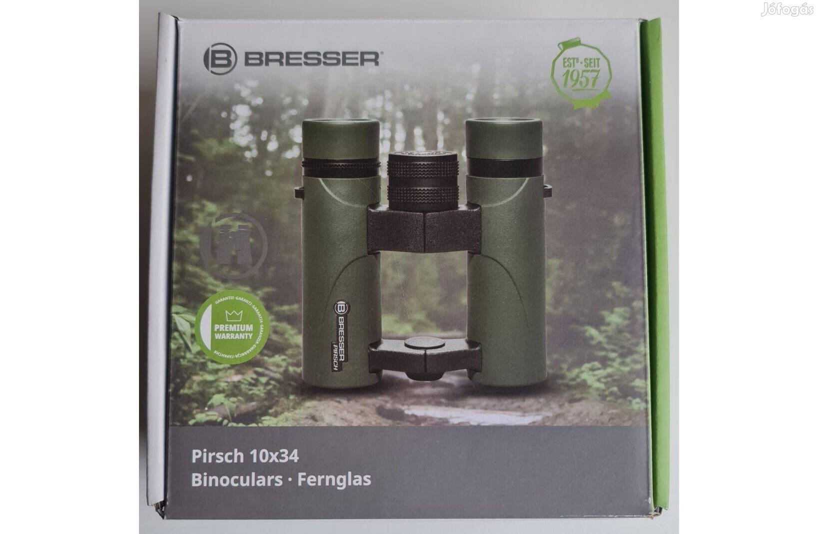 Új Bresser Pirsch 10x34 távcső roof vízálló nitrogénes